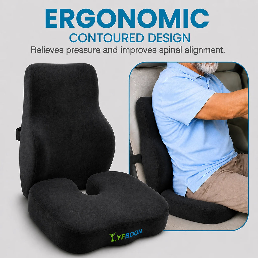 Finally Sit Pain-Free For Hours Without Tailbone Or Lower Back Pain: Sitting Comfort Combo