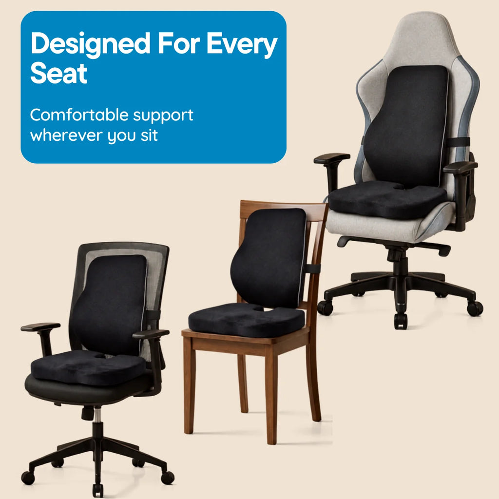 Finally Sit Pain-Free For Hours Without Tailbone Or Lower Back Pain: Sitting Comfort Combo
