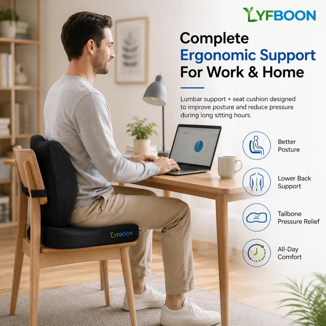 Finally Sit Pain-Free For Hours Without Tailbone Or Lower Back Pain: Sitting Comfort Combo